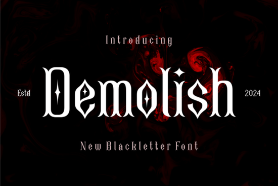 Demolish Font
